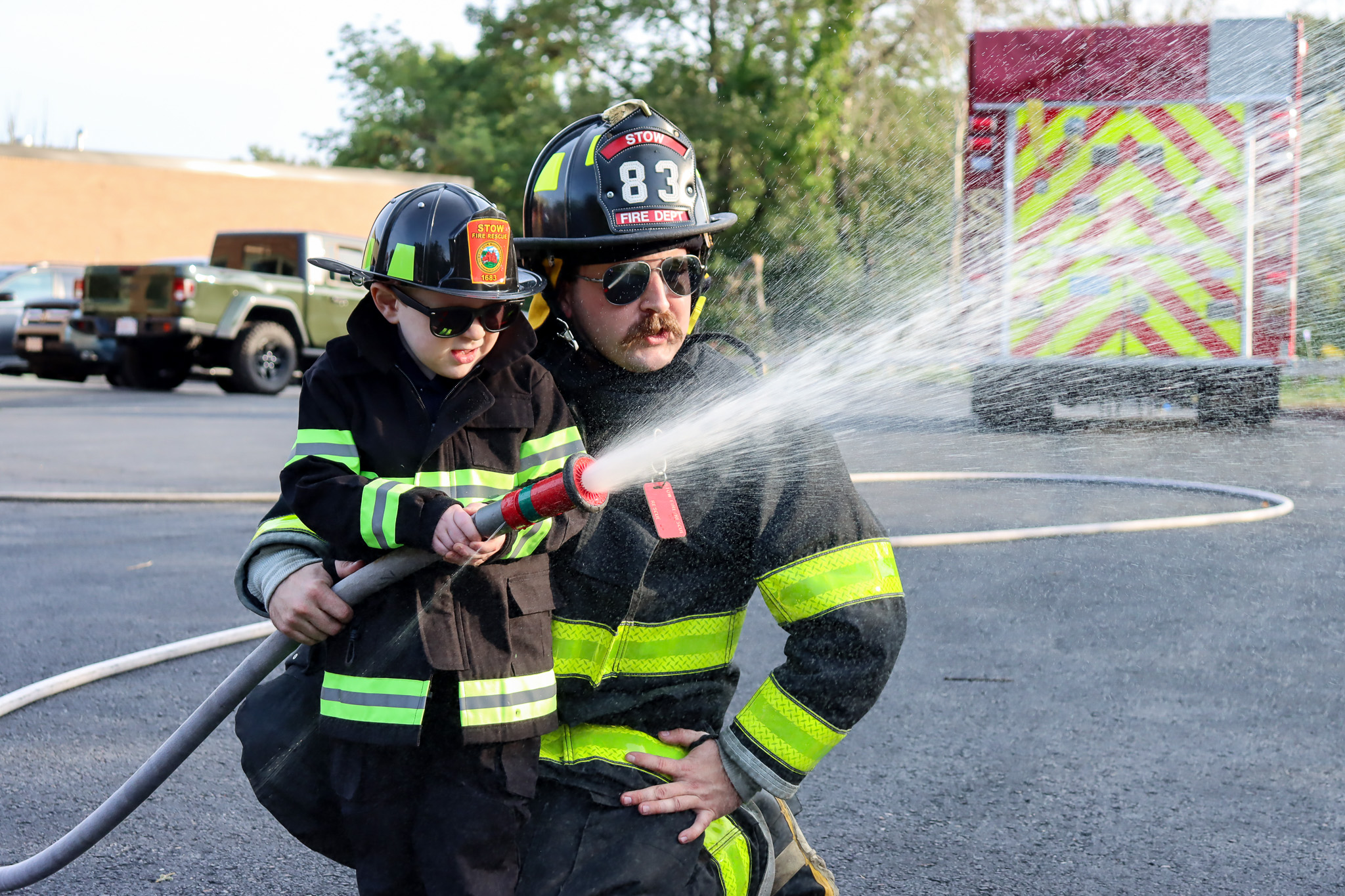 Stow firefighters help make 4-year-old's dream come true – Boston 25 News