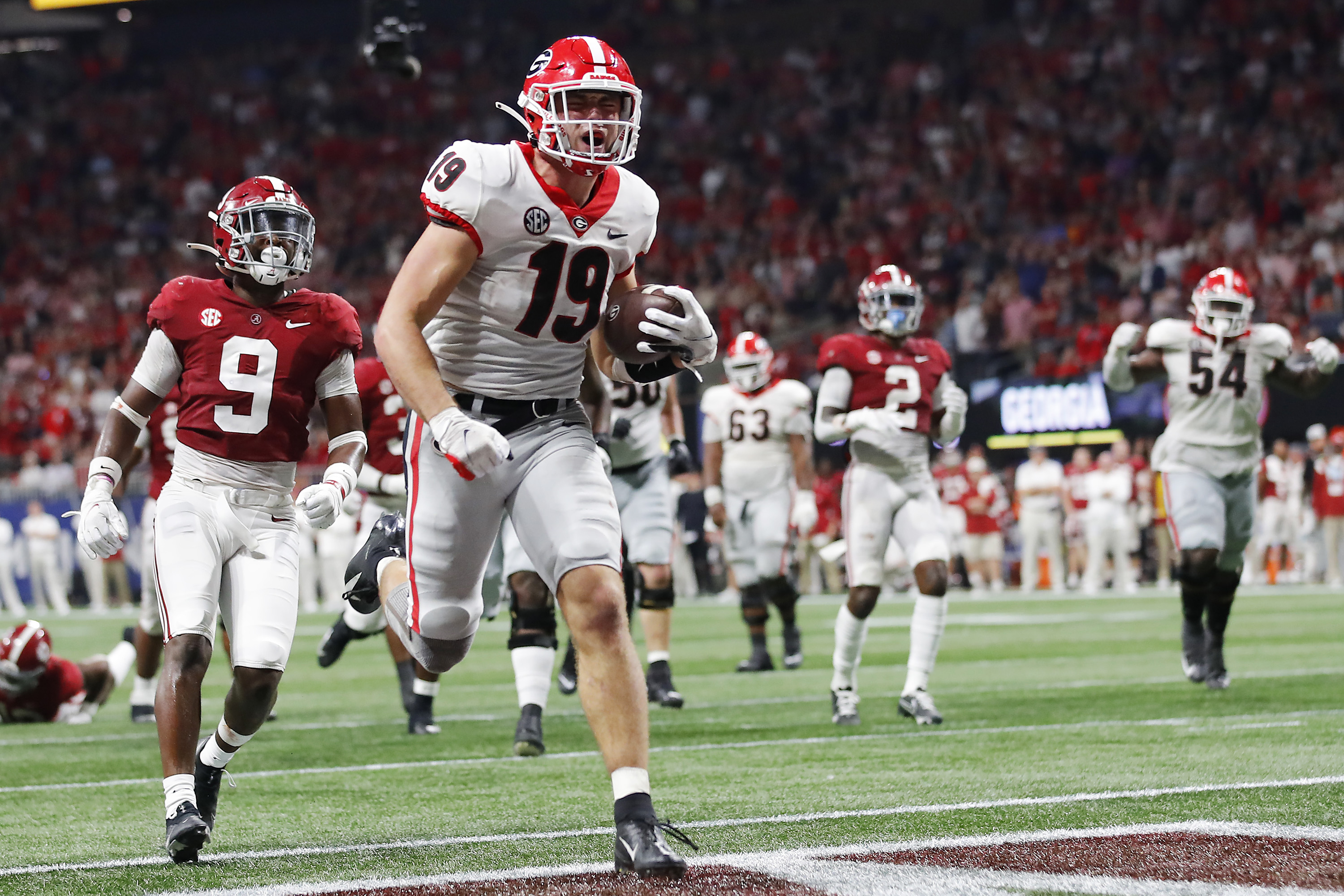 Brock Bowers UGA Jersey Georgia Bulldogs #19 White College Football