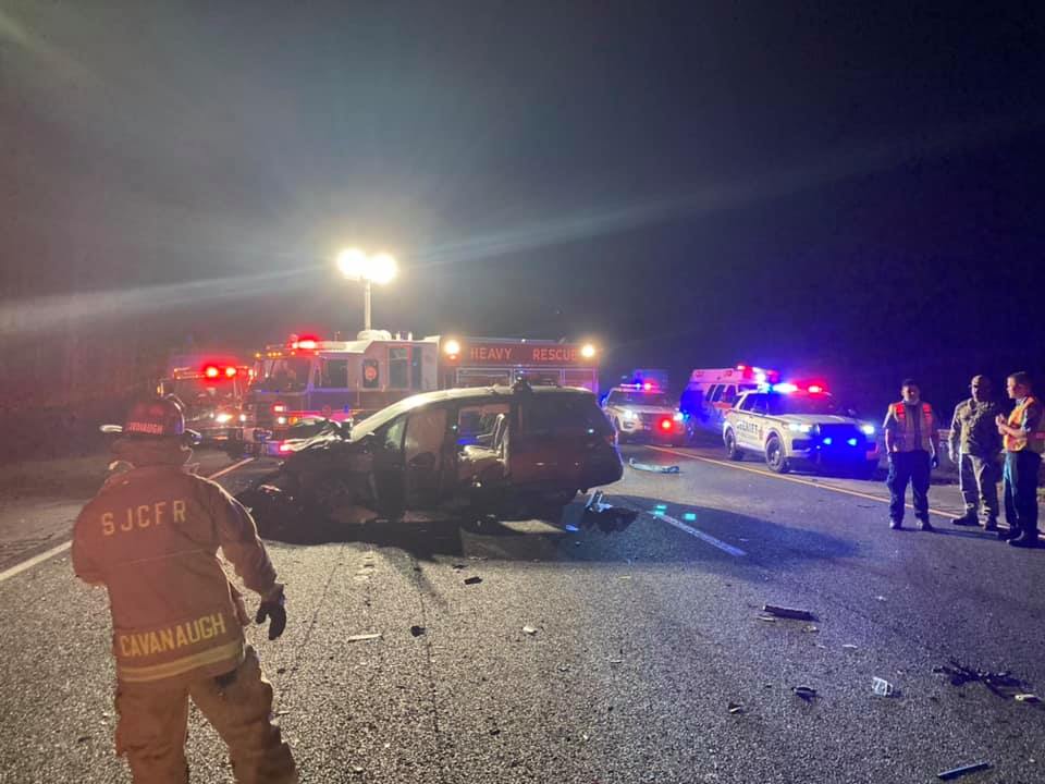 Five Car Crash in St. Johns County leaves four people seriously injured ...