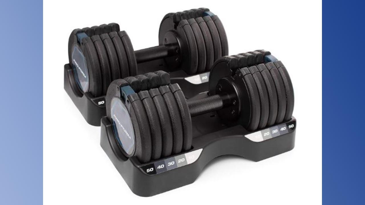 Recall alert Adjustable dumbbells recalled plates can fall off Boston 25 News