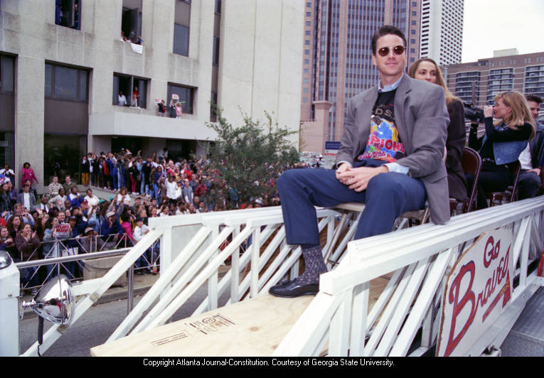 The Braves' 1995 world championship parade through Atlanta – WSB