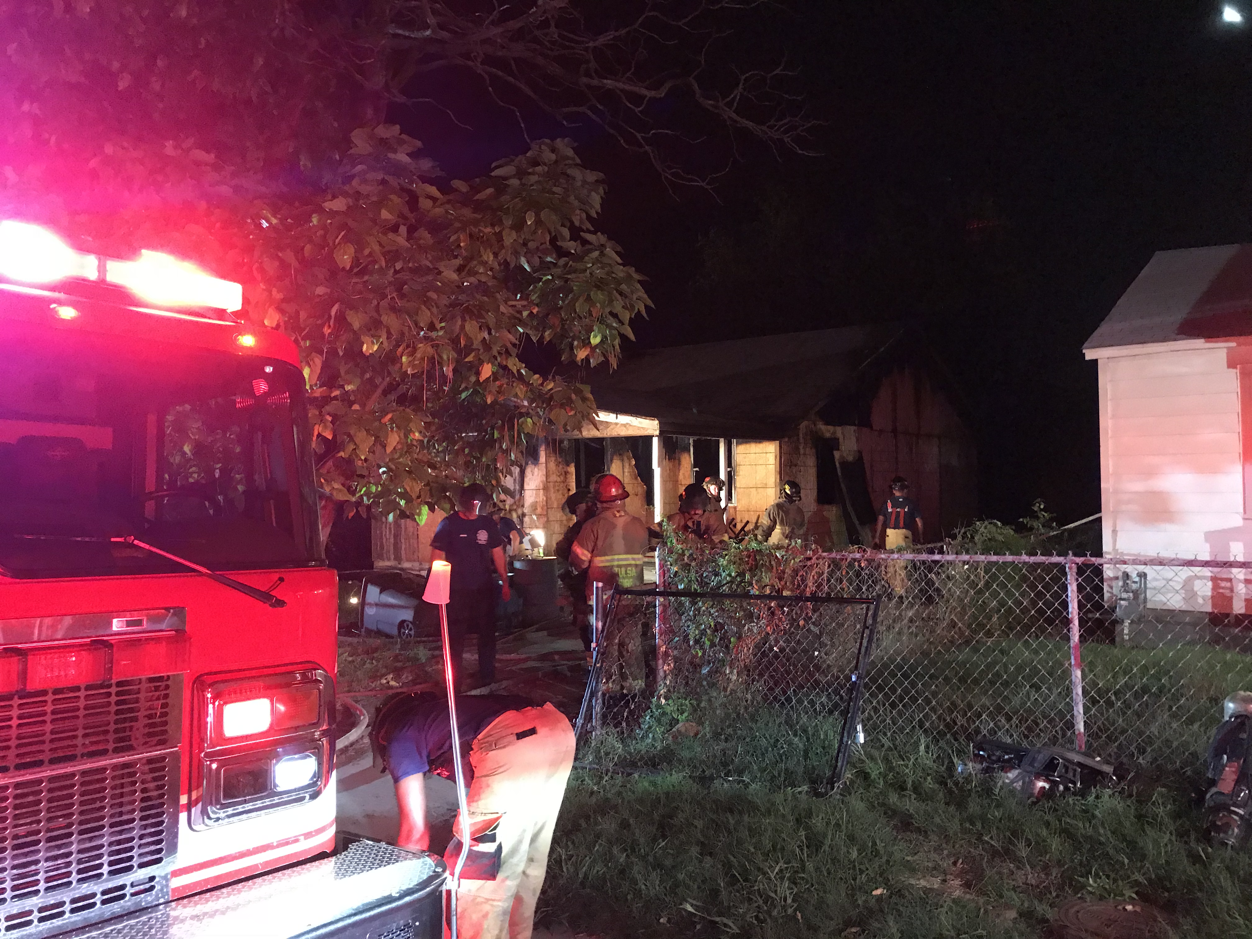 Fire damages home under renovation – 102.3 KRMG