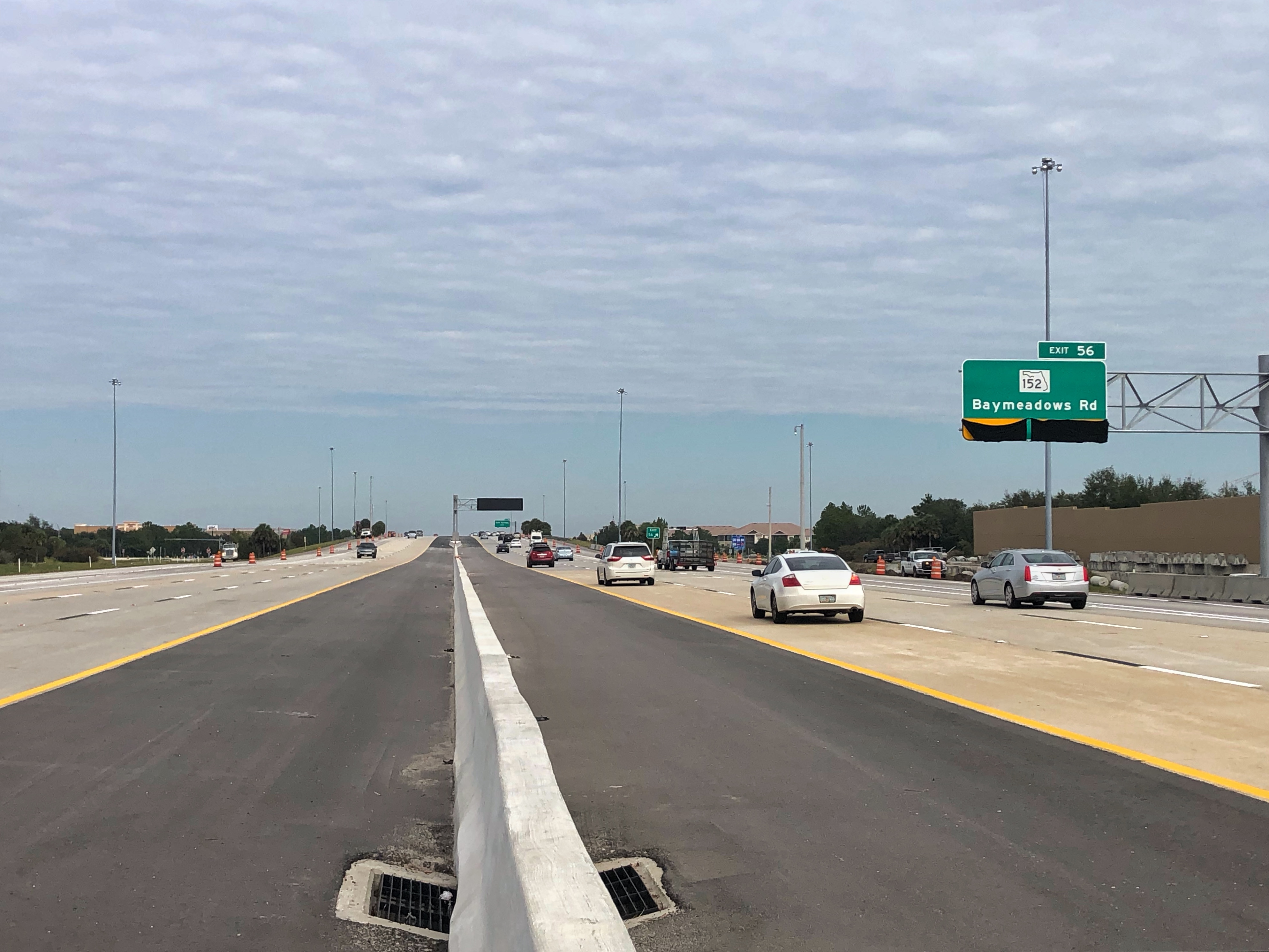 Third lane opens on I-295 E. Beltway north from 9B to JTB – 104.5 WOKV