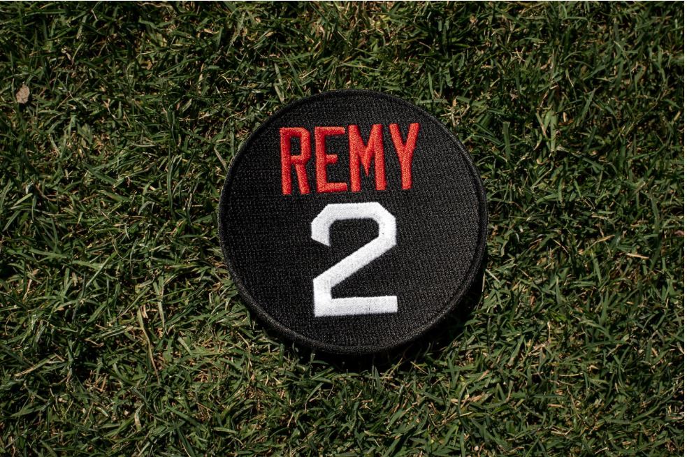 remy on red sox jersey