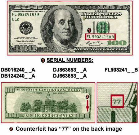 Phony $100 bills seen around Atlanta – 95.5 WSB