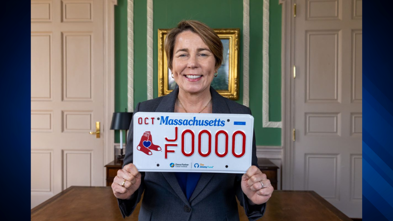 MassDOT RMV Announces Redesigned Patriots License Plate