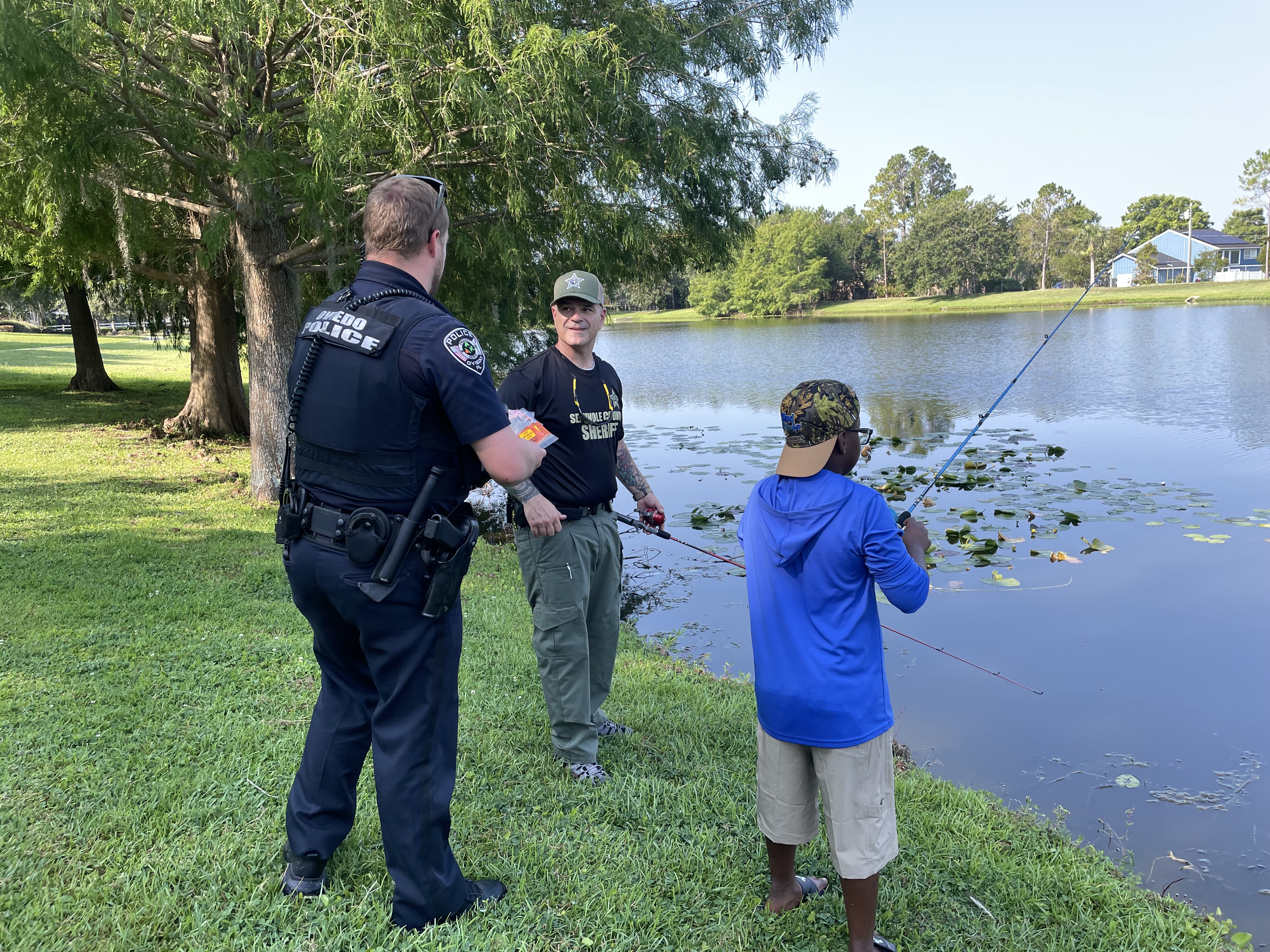 Marion Police Department takes kids fishing