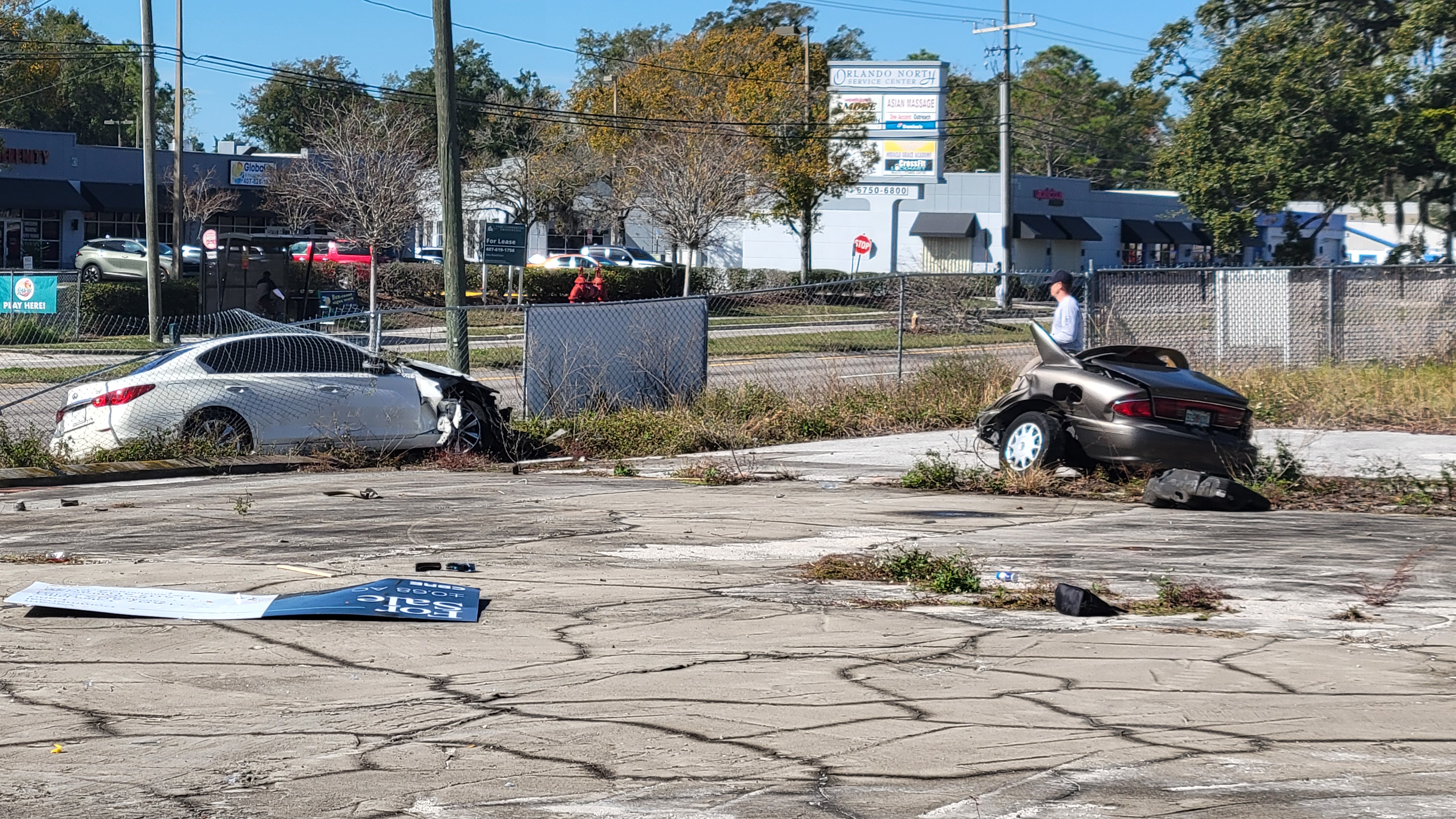 Crash splits car in 2 in Orange County – WFTV