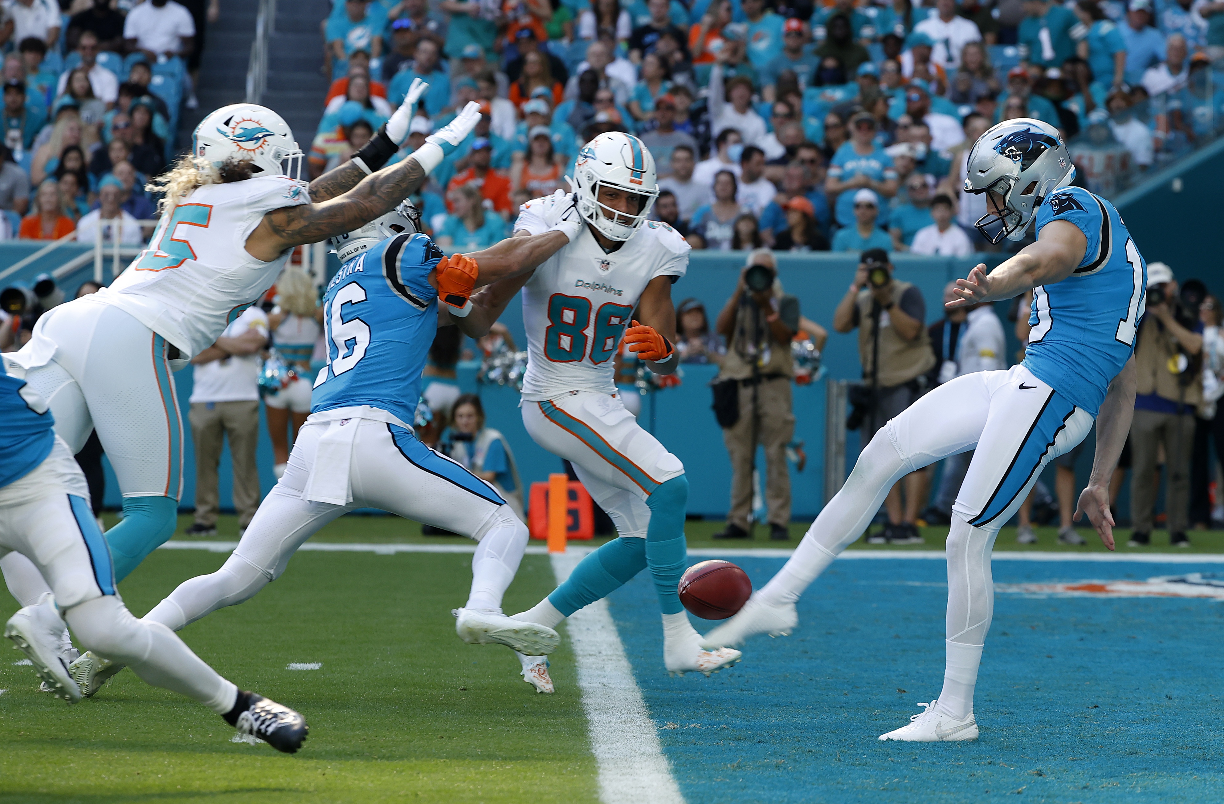 Panthers 33-10 Dolphins: Cam Newton's worst game of his career gives  Dolphins fourth straight win