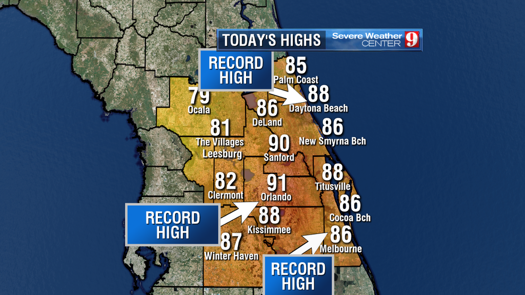 Record breaking heat wave hits Central Florida again – WDBO