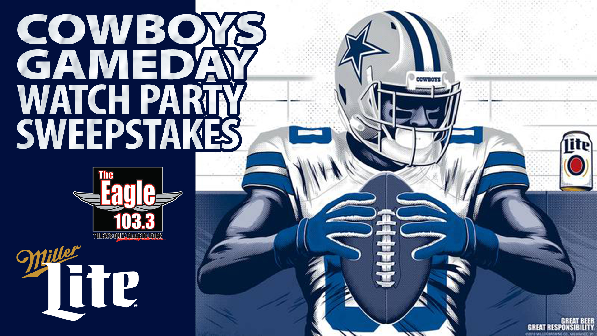 103.3 The Eagle Miller Lite Cowboys Gameday Watch Party