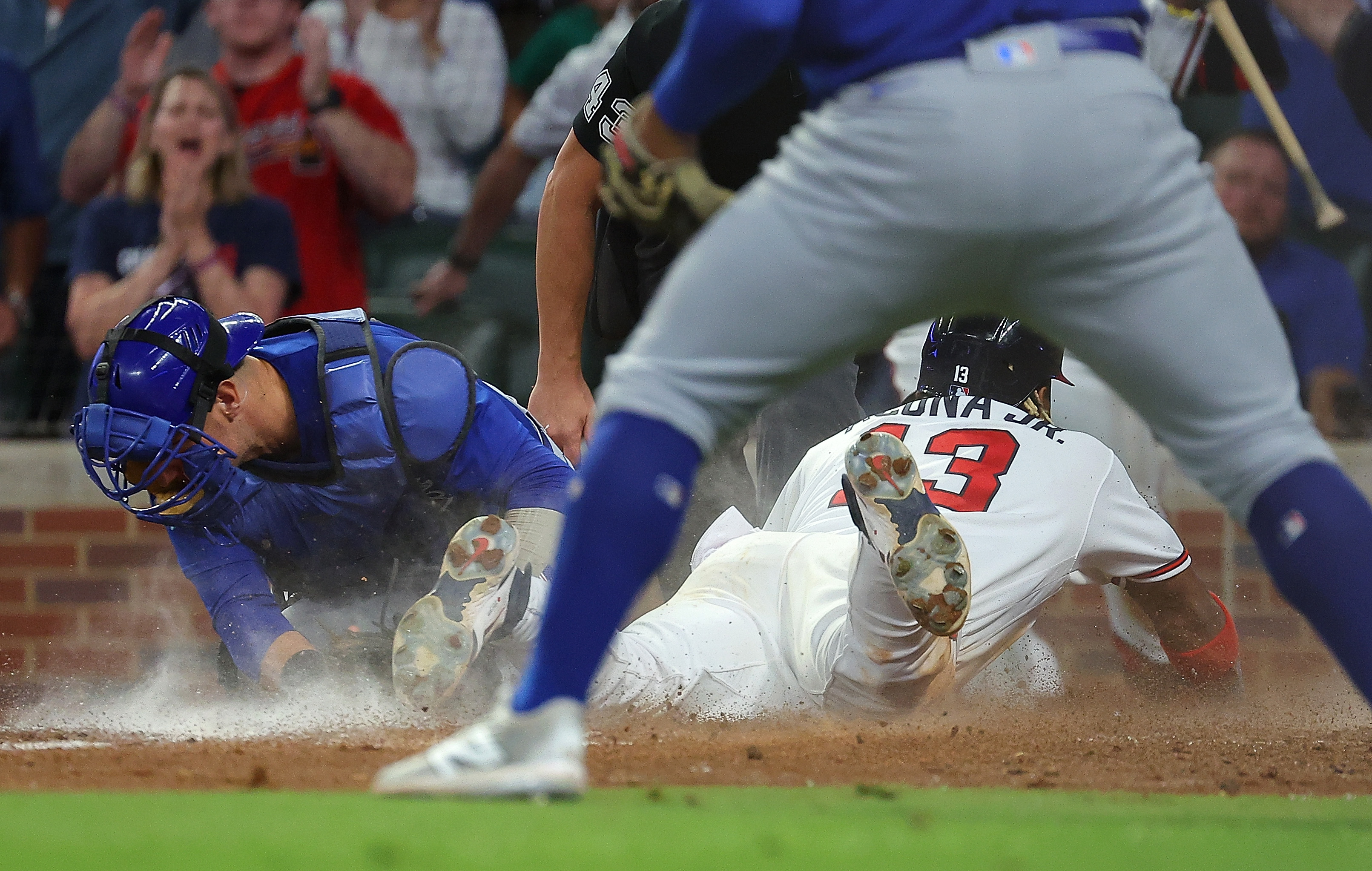 WATCH: Ronald Acuña Jr. made MLB history. His kids stole the show