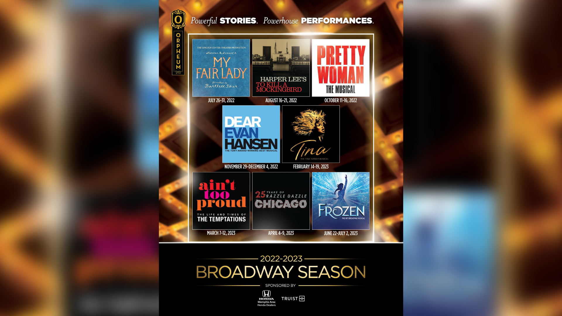 Orpheum Memphis 2022 2023 Schedule Orpheum Theatre Announces 2022-2023 Broadway Season – Fox13 News Memphis