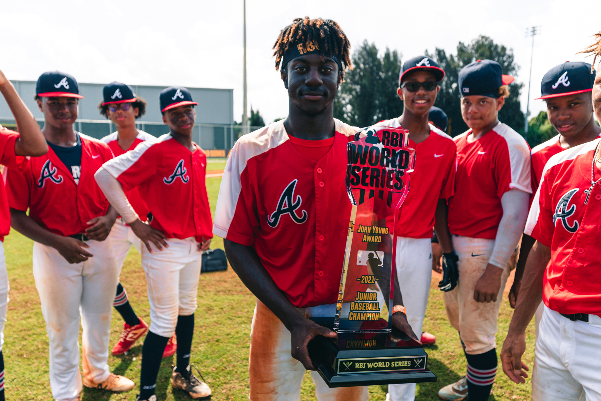 X 上的Atlanta Braves：「Congratulations to the Atlanta Braves RBI team for  winning the Junior Division Championship of the 2021 @MLBRBI World Series!   / X