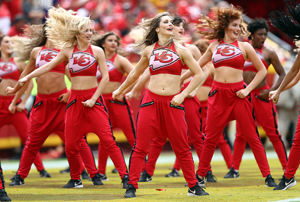 DVIDS - Images - Kansas City Chiefs' cheerleaders visit Keesler [Image 3 of  8]