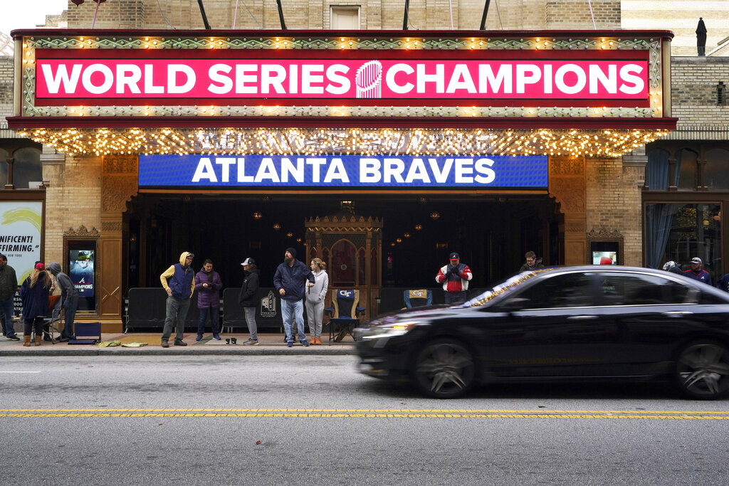 Atlanta Braves fans pack the streets of Atlanta and Cobb for