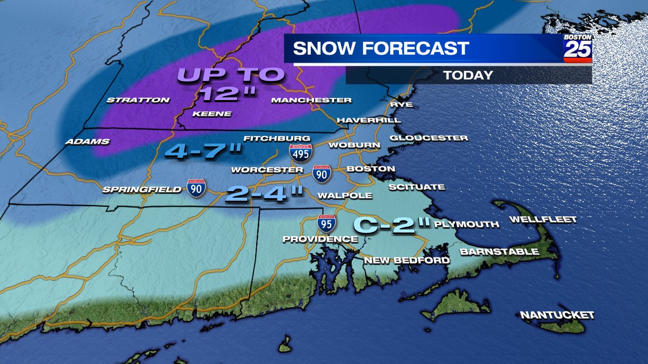 Boston Snow Totals