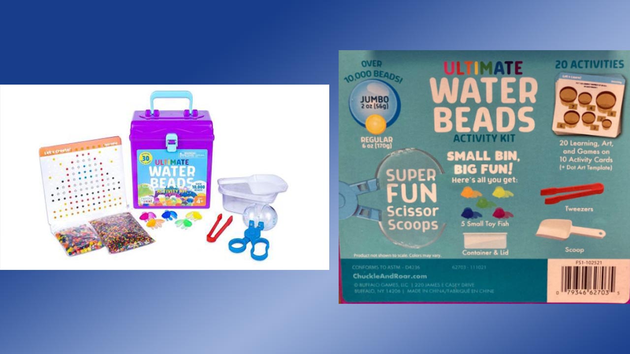 Buffalo Games Recalls Water Beads Set Sold at Target