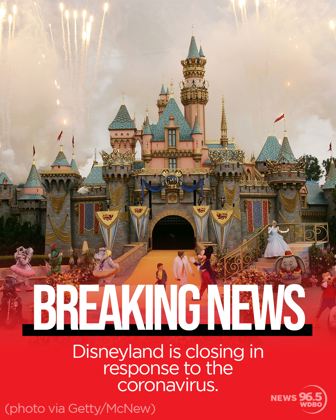 Disneyland to close amid Coronavirus fears WDBO