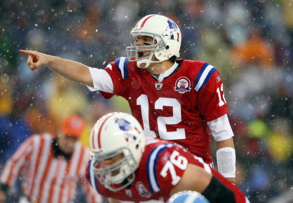 Pats reppin' the throwbacks during practice today 