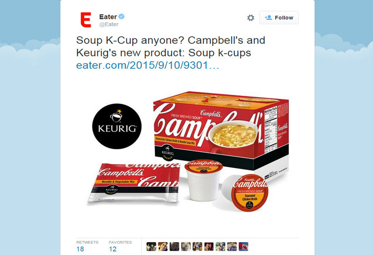 Keurig unveils Campbell's Soup KCups WDBO