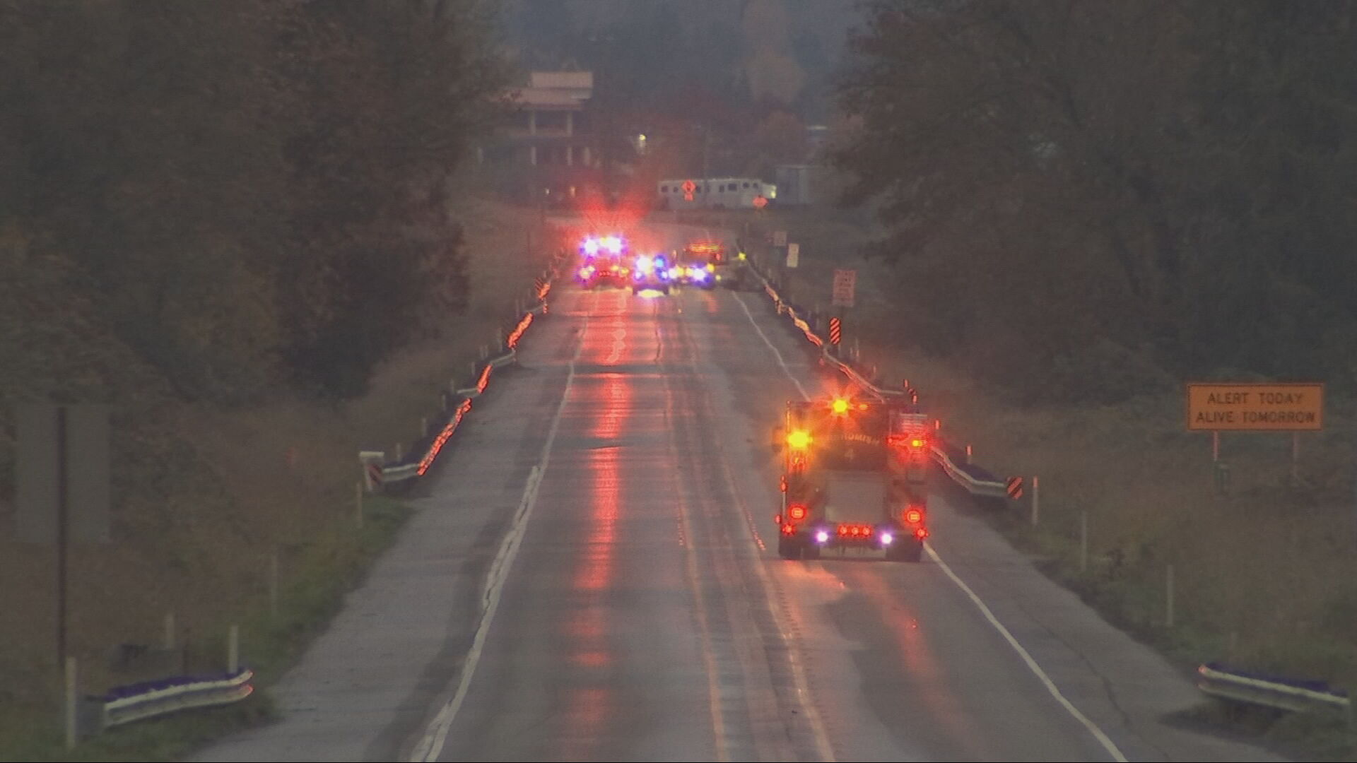 Wreck involving vehicle, two cows blocks portion of Hwy. 36 in