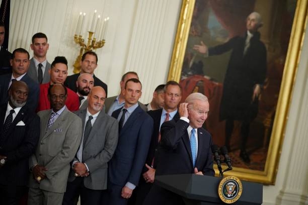 President Biden welcomes Atlanta Braves to White House