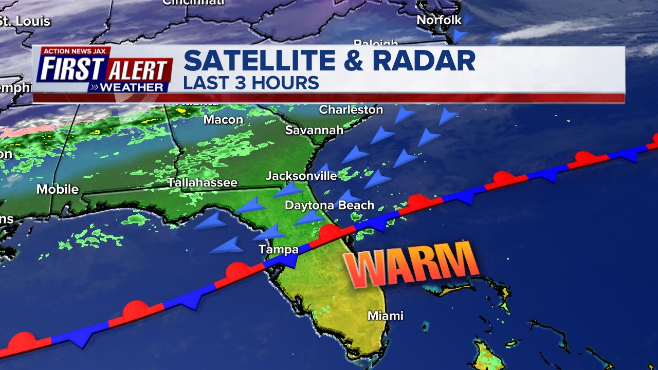 Breezy and much cooler, rough and chilly at the beaches 104.5 WOKV
