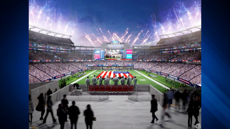 Gillette Stadium: Renderings show new lighthouse and video board