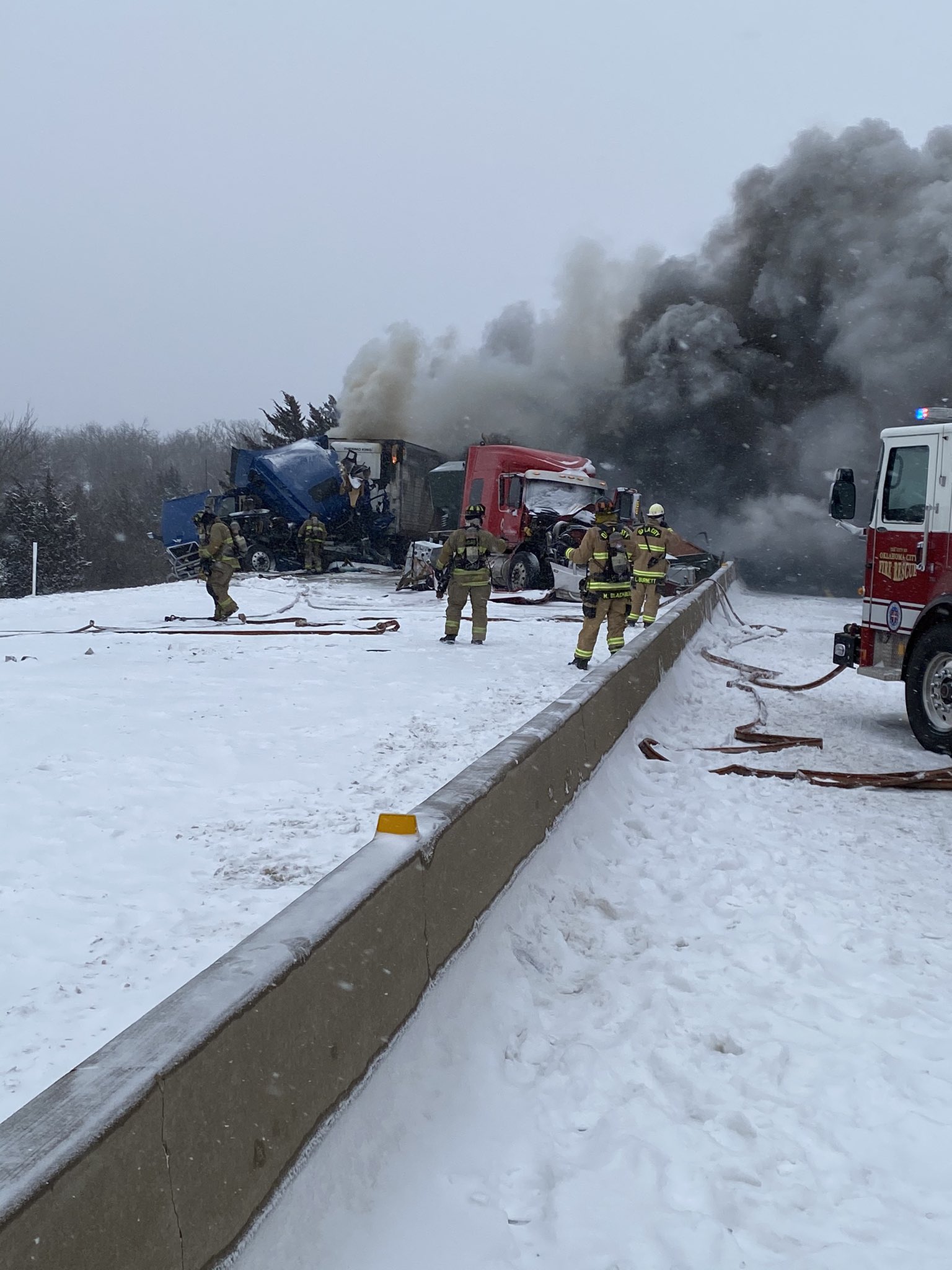 Turner Turnpike reopened after dangerous conditions led to a multi ...