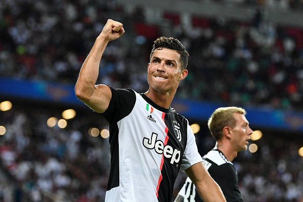 Football is My Drug, Cristiano Ronaldo is My Dealer - Cristiano Ronaldo  pictured in Juventus 3rd kit for 2019/20 season. 