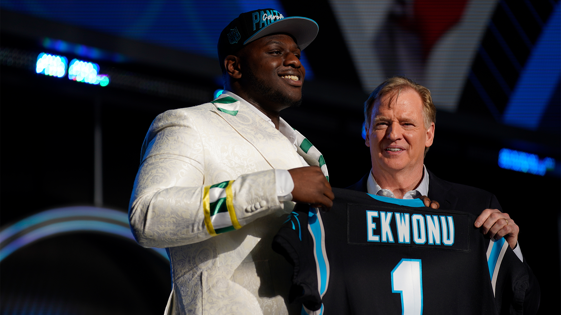 Carolina Panthers select Ikem Ekwonu with sixth pick in NFL draft