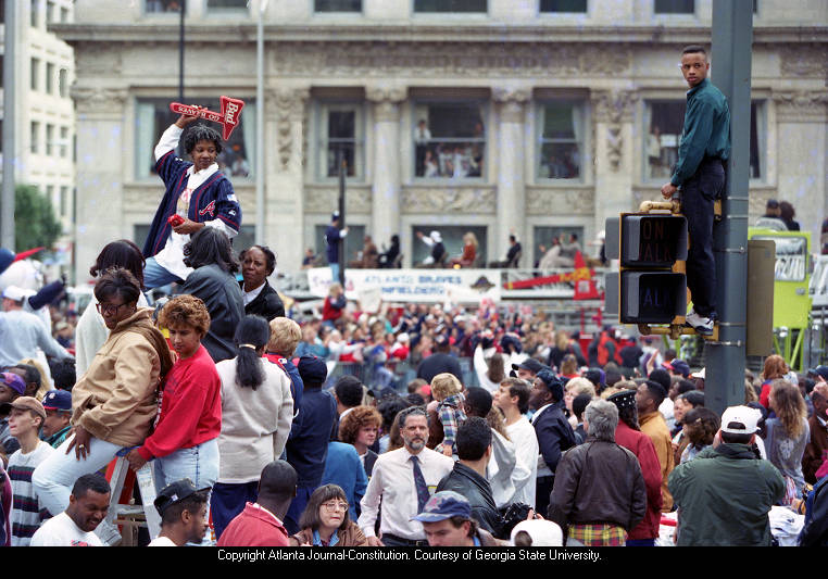 Atlanta Braves parade after 1995 World Series win