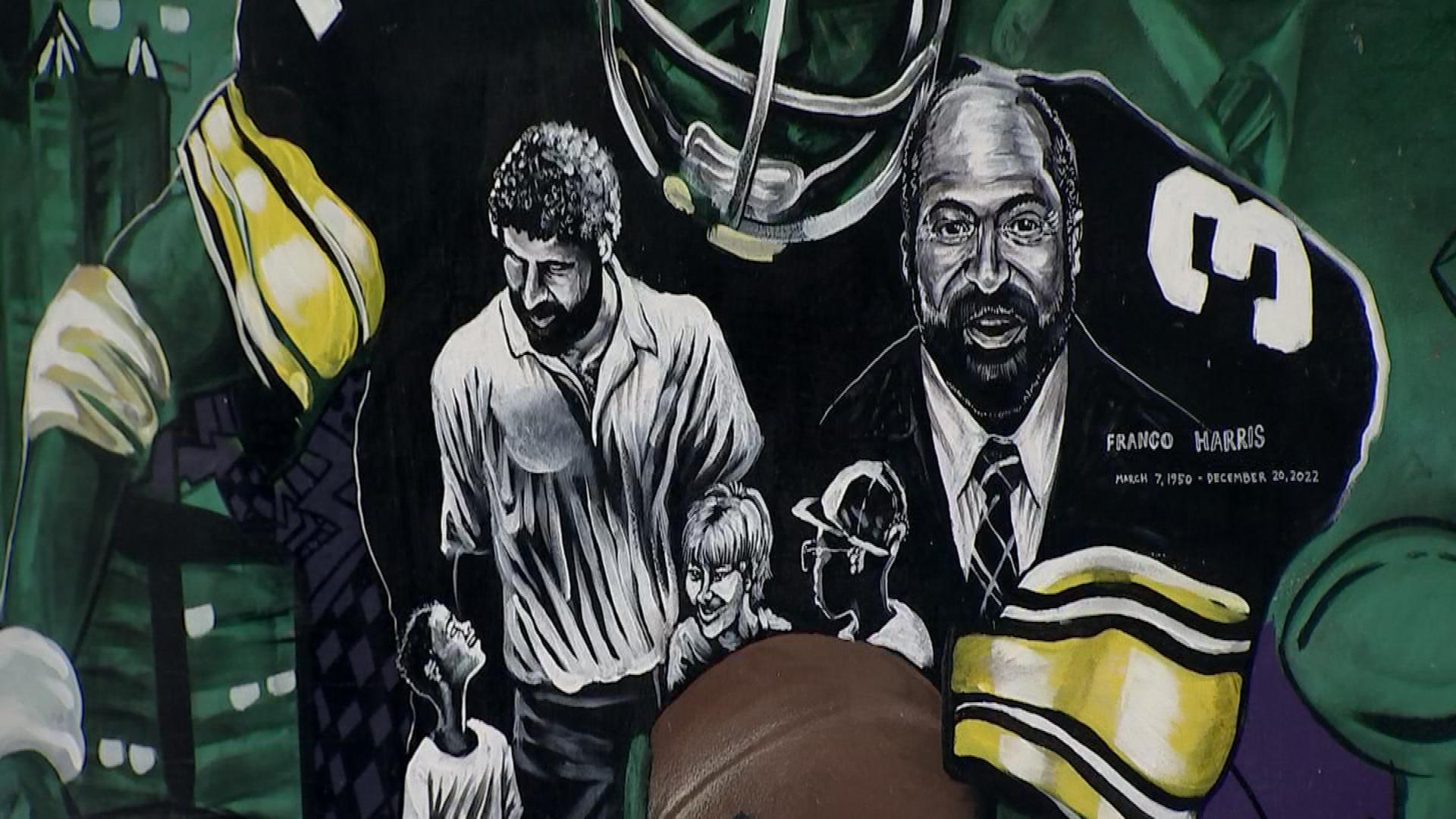 Mural at Monroeville Mall pays tribute to Franco Harris, Mac Miller - CBS  Pittsburgh