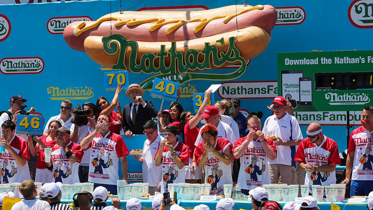 2020 Nathan S Hot Dog Eating Contest To Be Held Without Fans Present Kiro 7 News Seattle