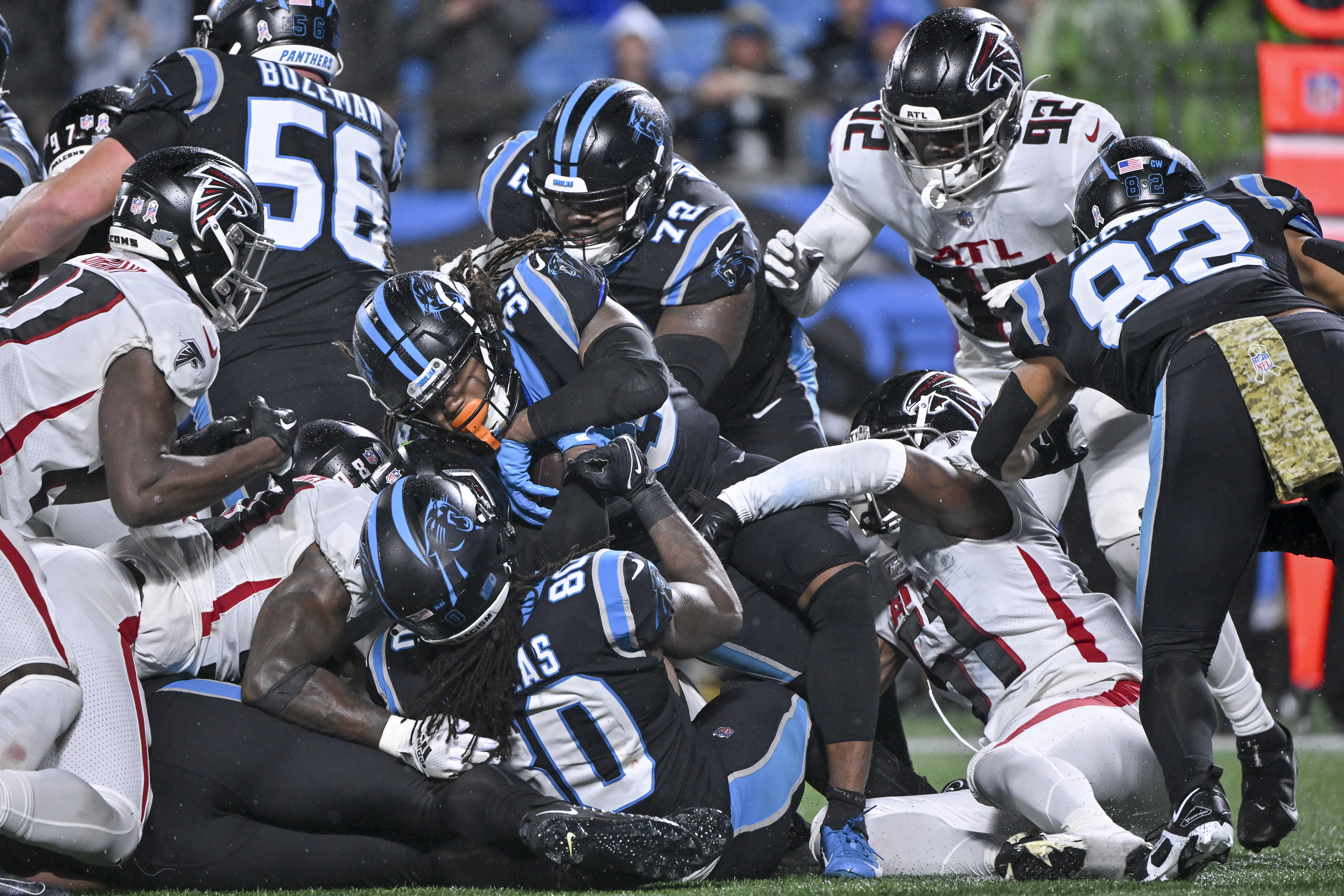 Carolina Panthers 25-15 Atlanta Falcons: D'Onta Foreman stars as Panthers  earn much-needed win in Charlotte, NFL News