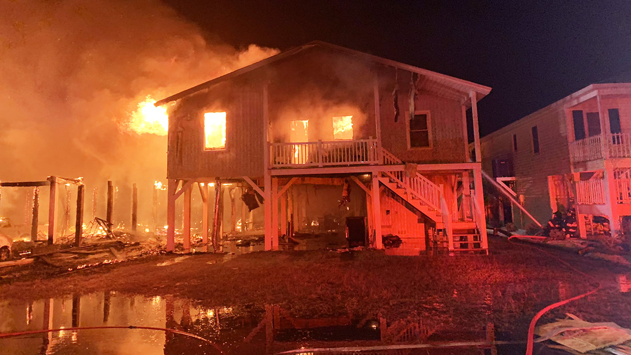Several homes catch fire on Ocean Isle Beach days after Isaias WSOC TV