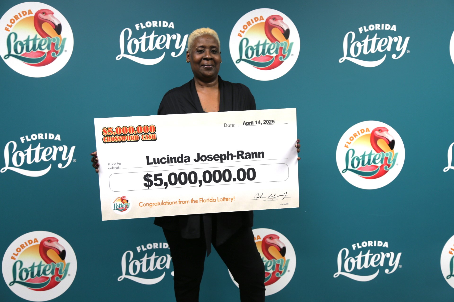 Jacksonville woman wins $5M top prize on $20 Florida Lottery