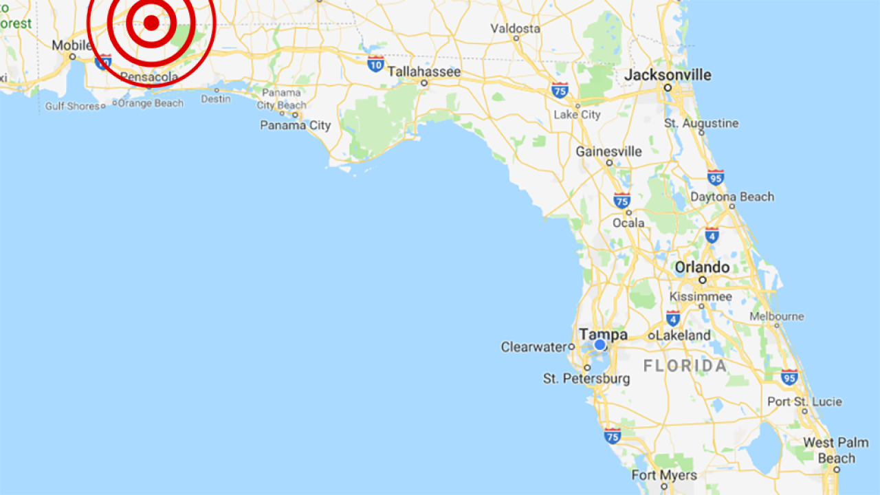 Fifth earthquake strikes AlabamaFlorida state line WDBO
