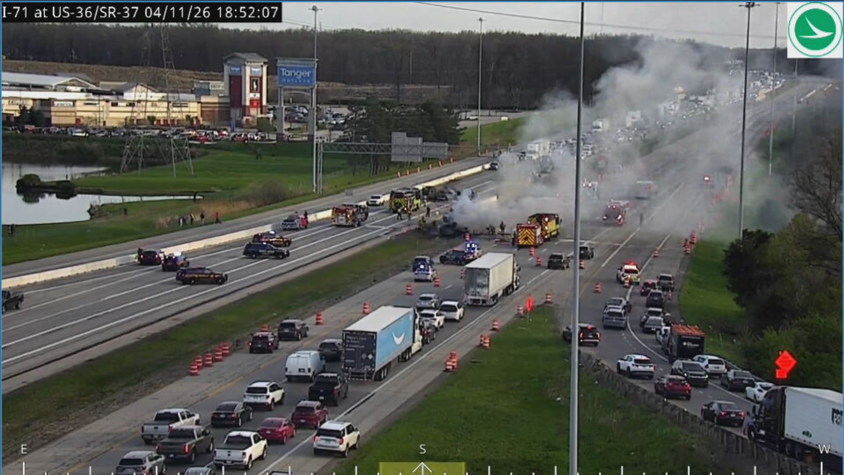 ODOT video shows moments leading up to deadly I-71 crash in