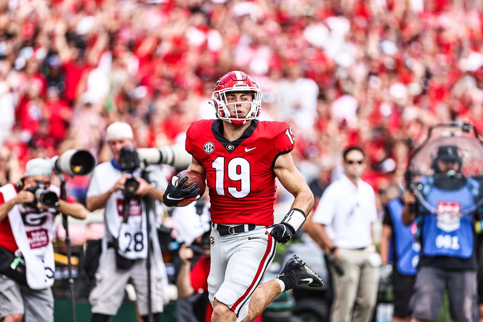 Brock Bowers says 'there's no better feeling' after win against