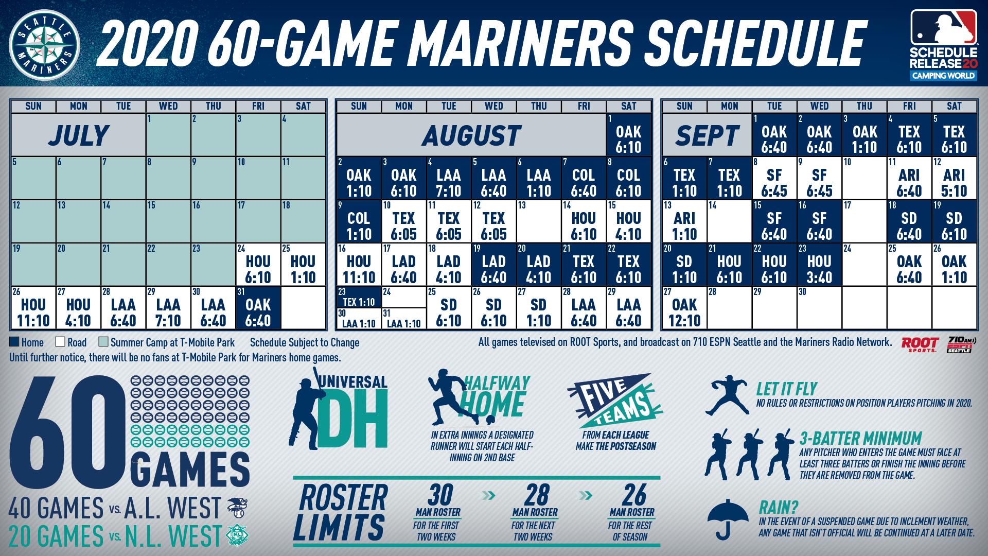 Mariners Schedule Wallpapers