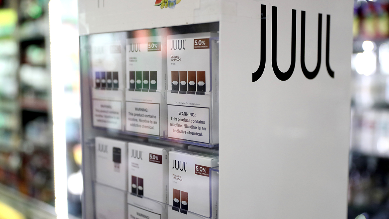 how much is elf bar vape A Juul logo is seen in San Francisco, California, United States on December  14, 2019. U.S. President Donald Trump and senior Administration officials  met with nearly two dozen stakeholders in late November, main image 0