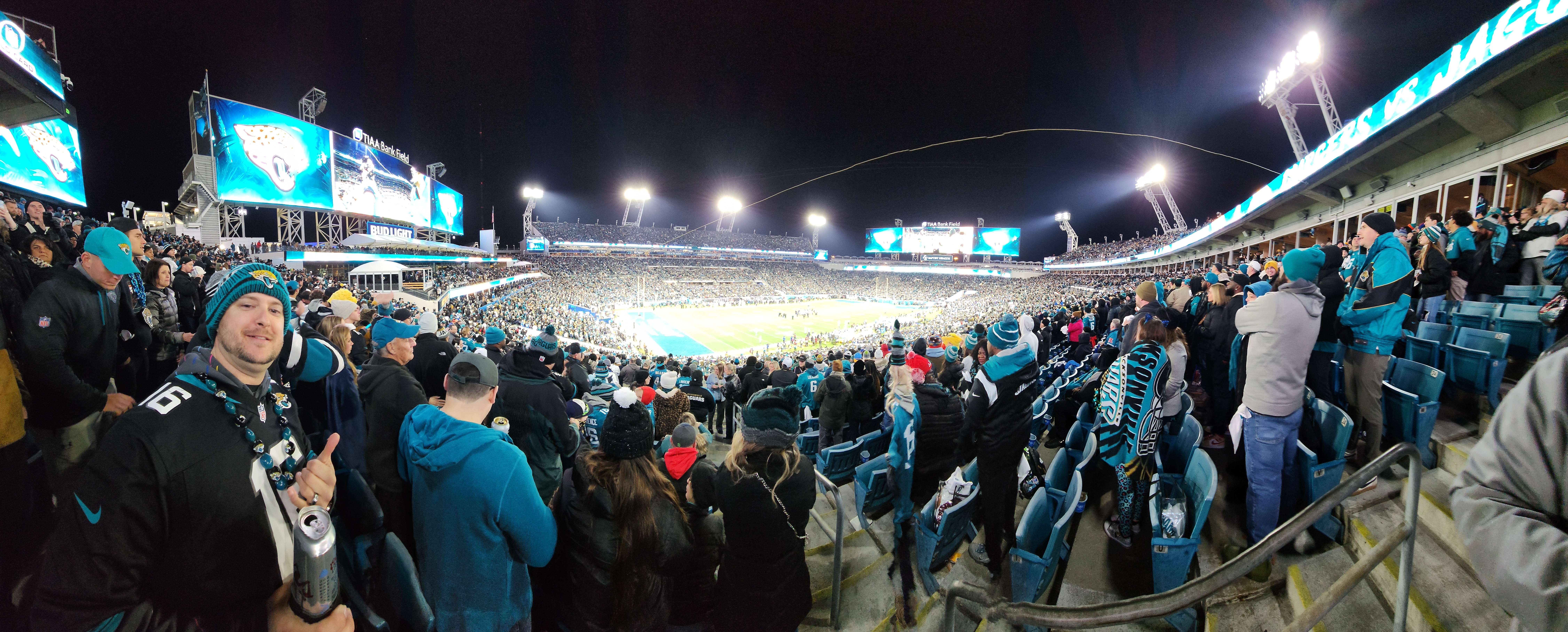 Photo: Chargers versus Jaguars at TIAA Bank Field in Jacksonville, Florida.  - JAX20230114016 