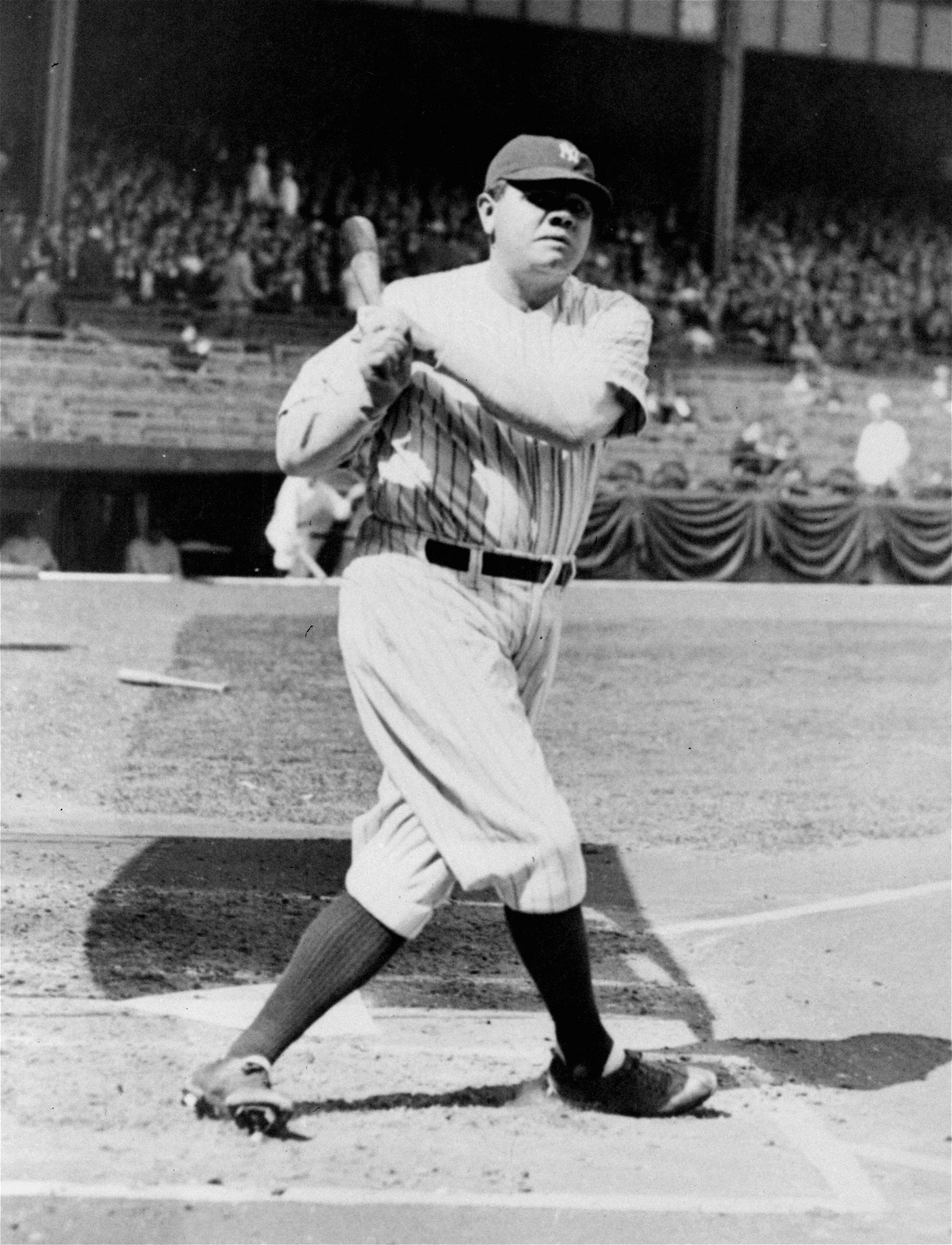 Babe Ruth hits his 30th home run of the season, breaking his own  single-season record