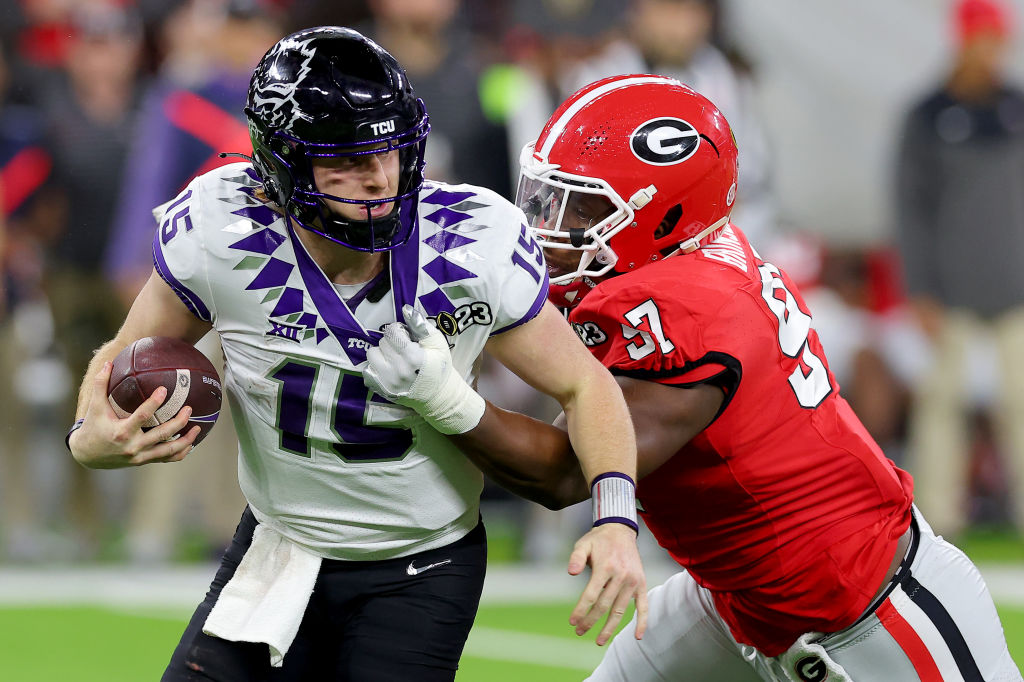 Georgia Bulldogs crush the Texas Christian University Horned Frogs 65-7 to  win second consecutive College Football Playoff National Championship