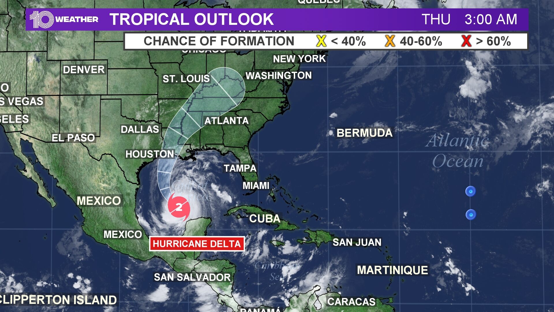 Hurricane Delta Heads For Gulf Coast – 105.5 WDUV