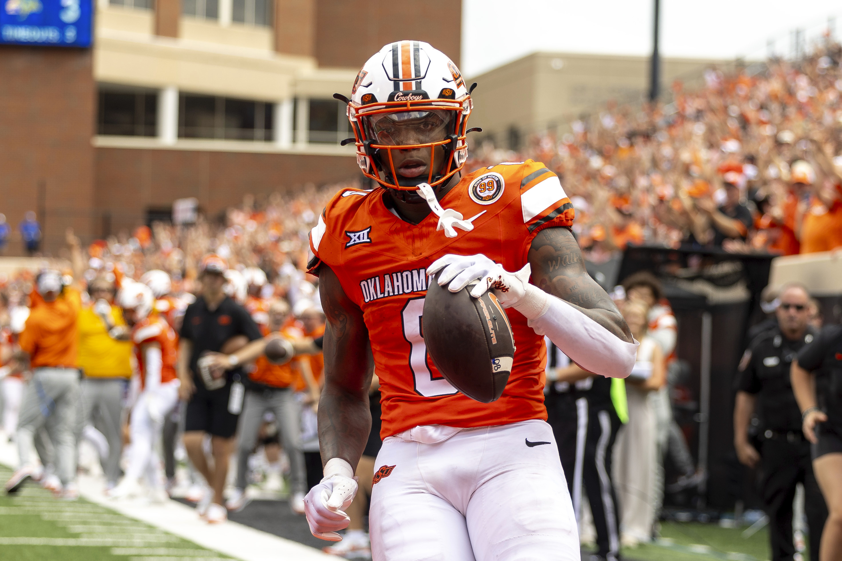 No. 17 Oklahoma State ends FCS champ South Dakota State's 29-game