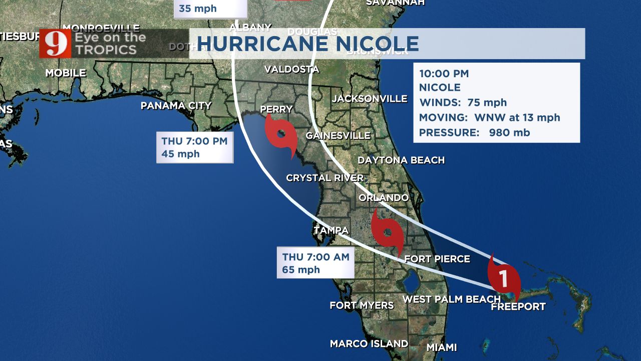 TIMELINE: Hurricane Nicole Nov. 9 updates – WFTV