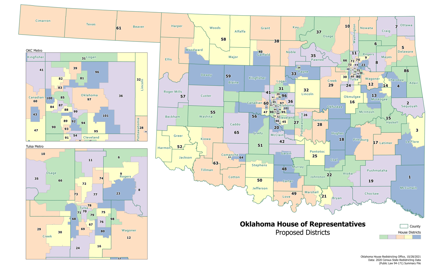 Oklahoma State House District Map Oklahoma House Of Representatives Approve New Congressional District  Boundaries – Fox23 News